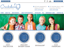 Tablet Screenshot of cruikshankorthodontics.com